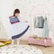 Kid Clothes Rack with 3 Adjustable Heights and Wheels - 32"L x 13.5"W x 72"H